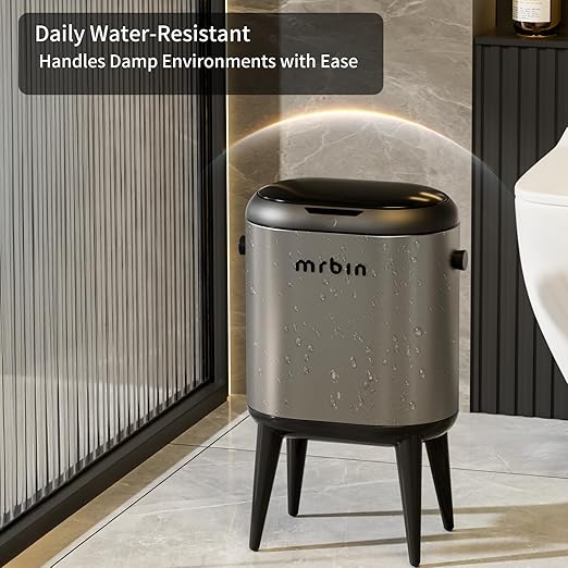 Stainless Steel Slim Bathroom Motion Sensor Trash Can