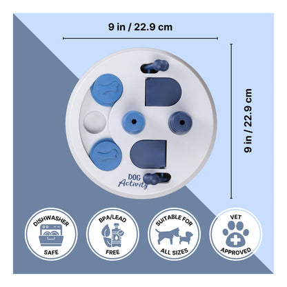 TRIXIE Flip Board Dog Enrichment Toy, Intermediate Level 2 Dog Puzzle, Interactive Treat Game