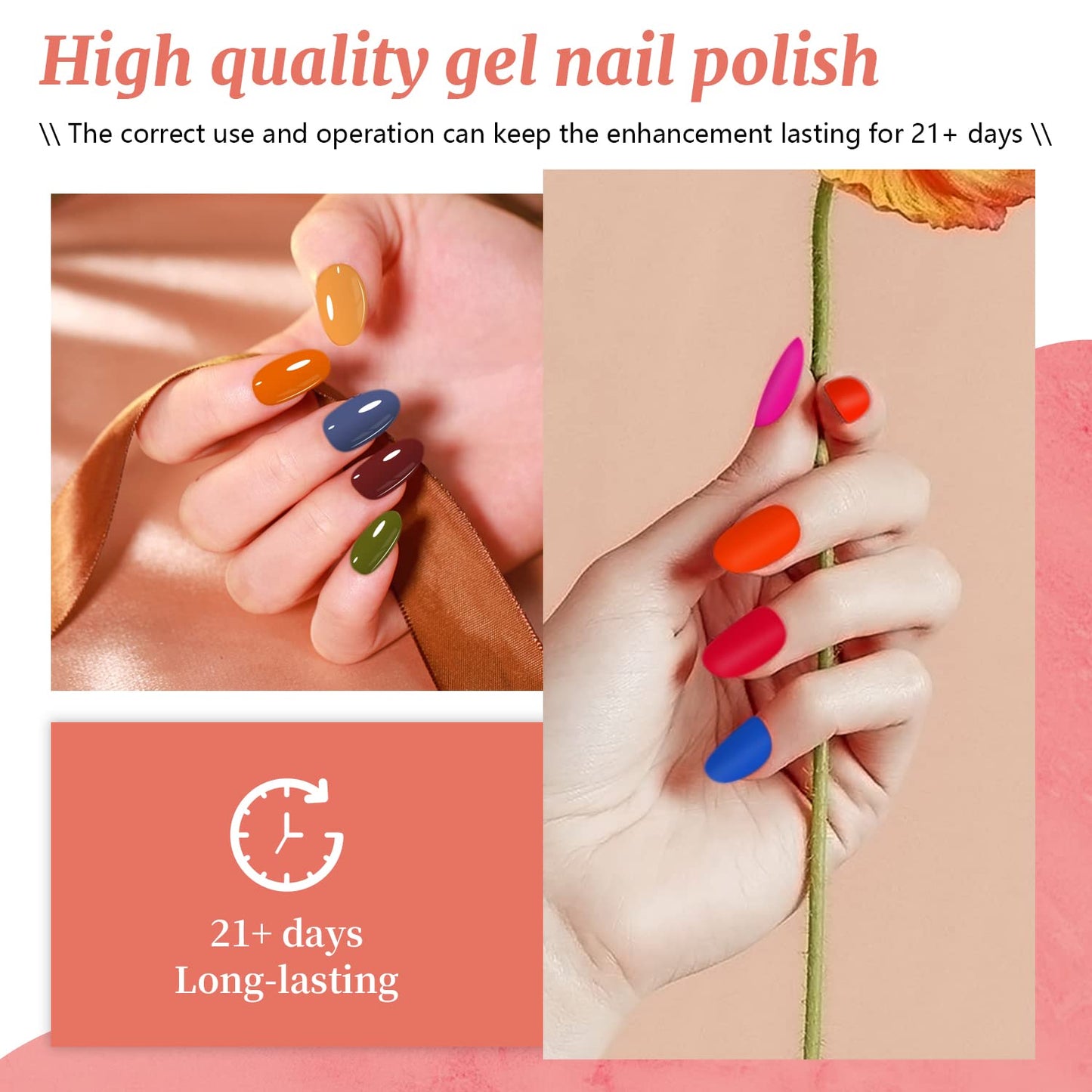 JODSONE Gel Nail Polish Kit with U V Light 32 Colors Gel Polish Nail + 4 Functional Adhesive Bottles Kit Soak Off Manicure Tools Gifts for Women
