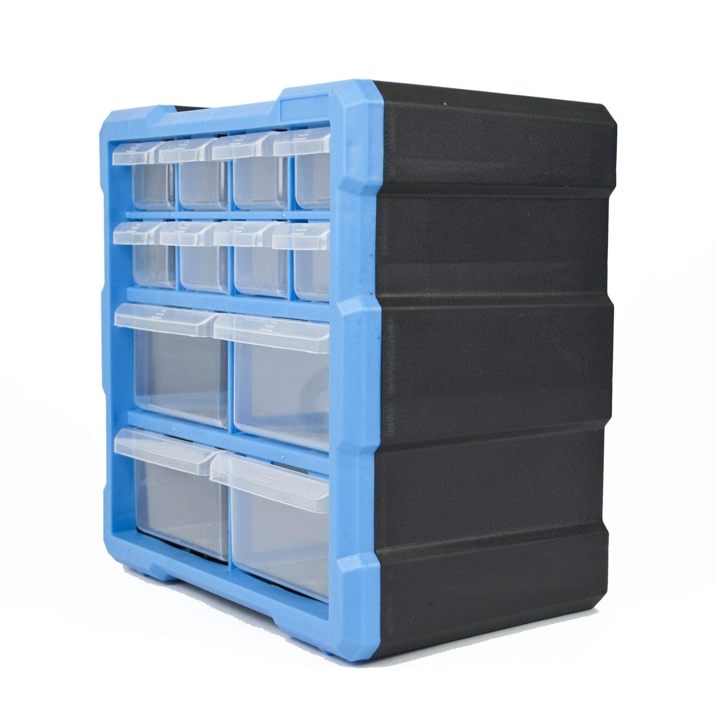 TekBox DIY Tool Bits Storage Organiser Unit - Workshop Parts Craft Box Cabinet (12 Drawer)