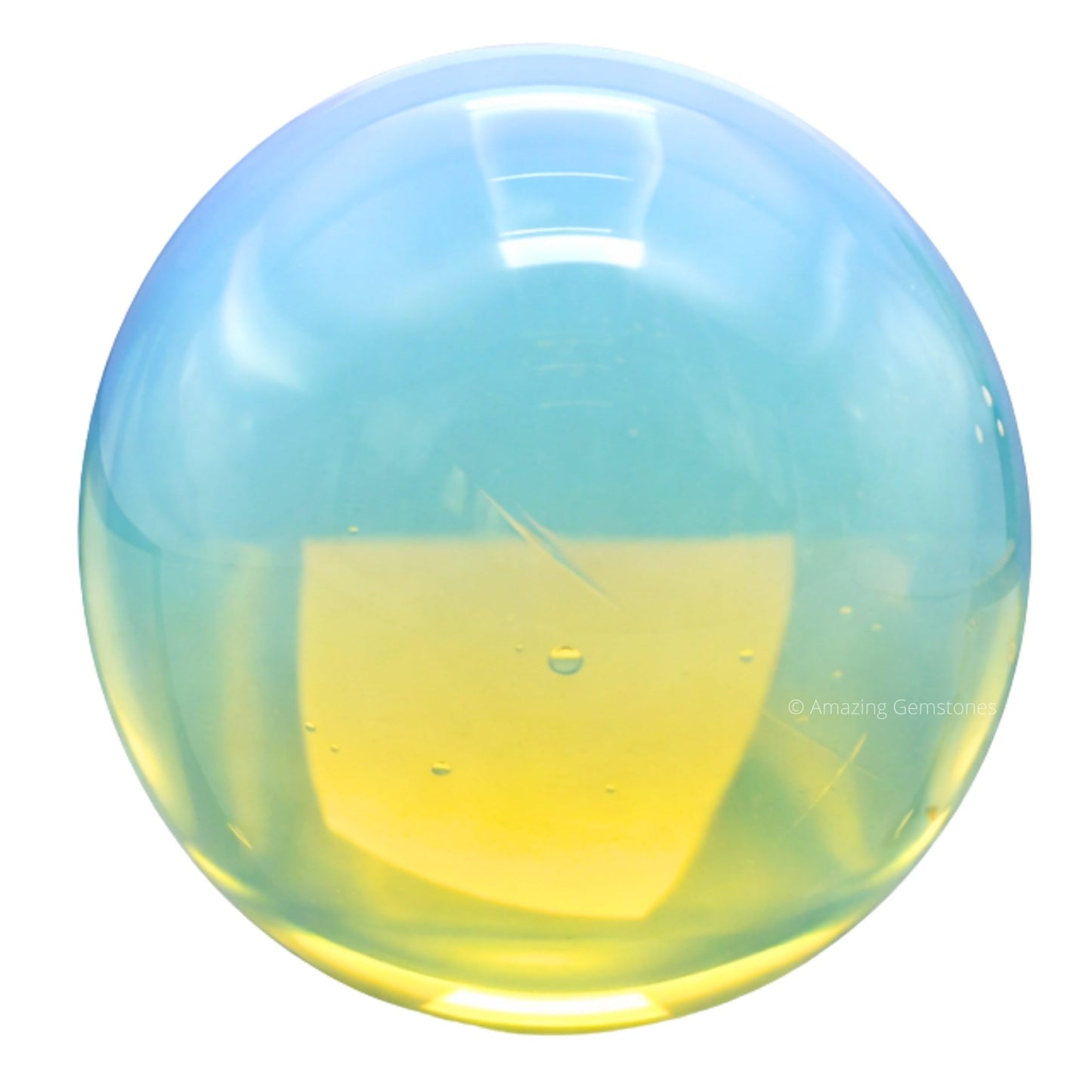 Amazing Gemstone Opalite Crystal Ball with Stand - 1.5" Inches Crystal Sphere Meditation Balls for Witchcraft and Decorative Balls