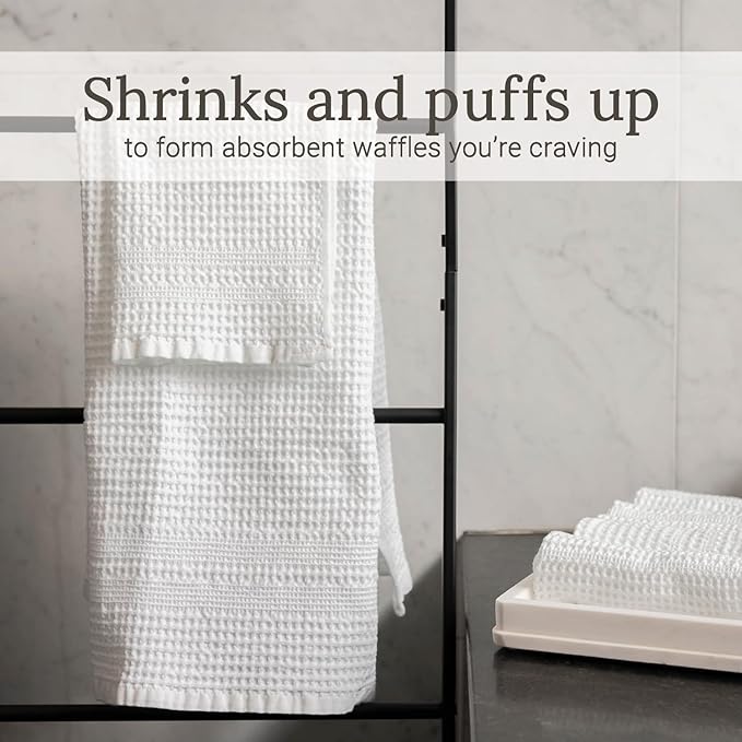 GILDEN TREE Waffle Hand Towels for Bathroom Quick Dry Towel Super Absorbent