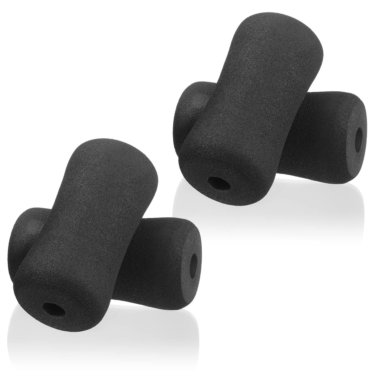 Sratte 4pcs Foot Foam Pads Rollers Set Weight Bench Replacement Pads Inversion Table Parts for Leg Extension Gyms Exercise Equipments