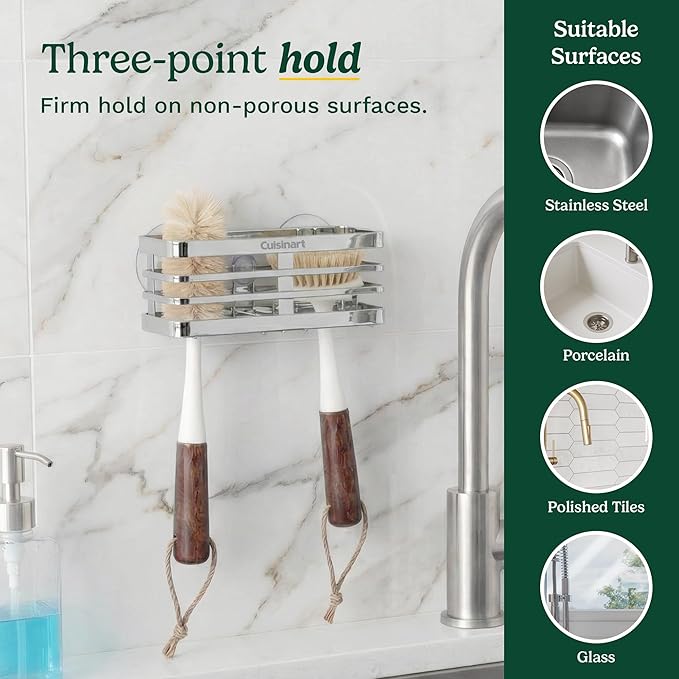 Cuisinart Sponge Holder for Kitchen Sink—Metal Sink Caddy
