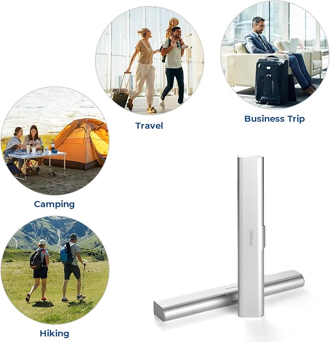 Aluminum Toothbrush Travel Case, Portable Travel Toothbrush Holder, Durable