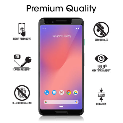 amFilm Designed for Google Pixel 10 Pro Pixel 10 / 9 / 9 Pro 6.3" Screen Protector: 2025/2024 Tempered Glass, Ultrasonic Fingerprint Compatible, Easy Installation Frame, Anti Scratch, Bubbles-Free,3 Pack