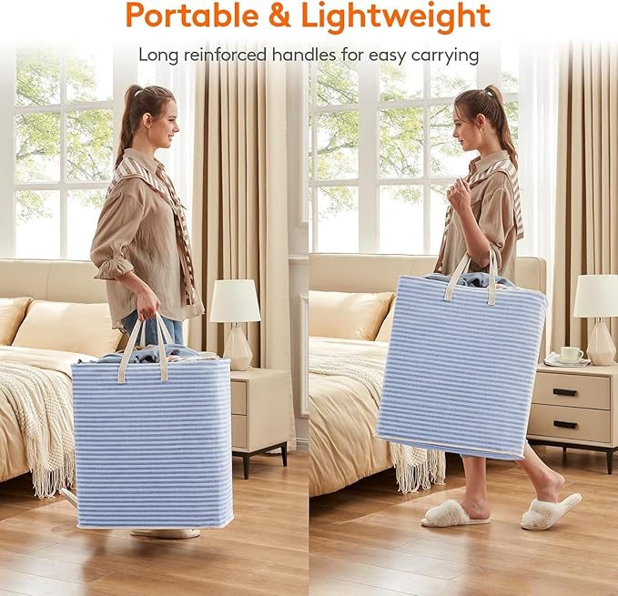 Lifewit 1 Pack Laundry Hamper Large Collapsible Laundry Baskets, Freestanding