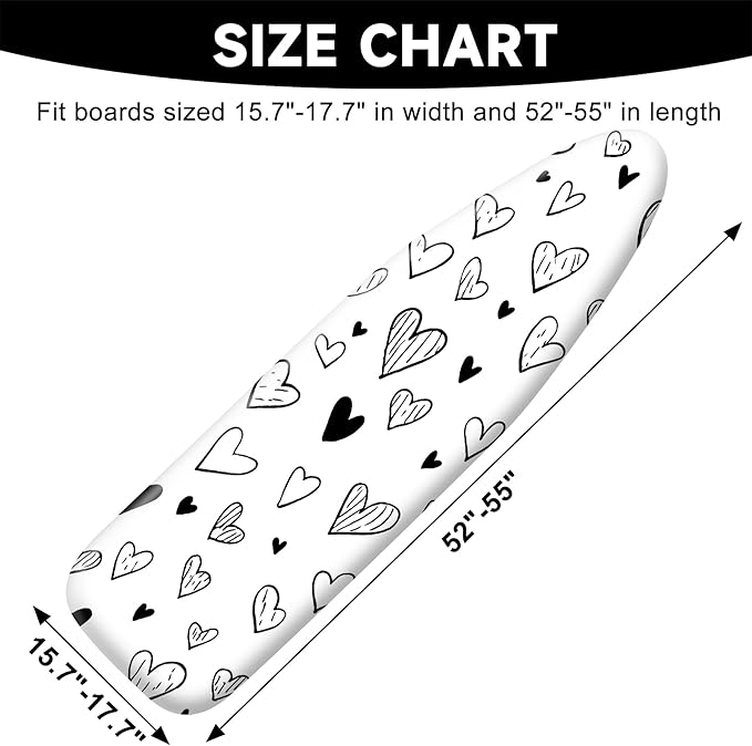 Quick Install Ironing Board Cover 17" x 55" Ironing Board Cover