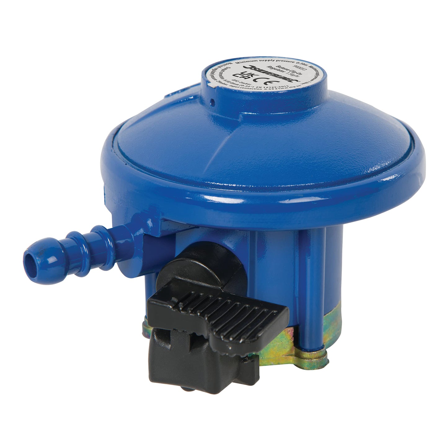 Silverline Butane Clip-On Regulator 1.5kg/hr Calor/Flogas Yellow (940053), 21 mm