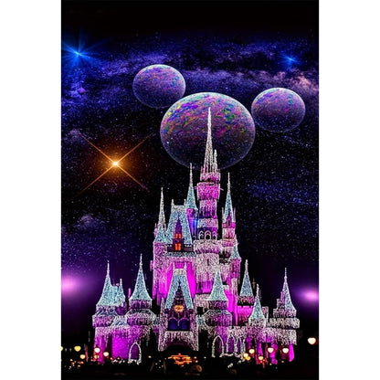 LumiCraft Starry Castle Diamond Art Kits for Adults, Cartoon Diamond Painting Kits, 5D Full Drill Crystal Rhinestones Art Kits for Beginner Home Wall Decor 12x16in