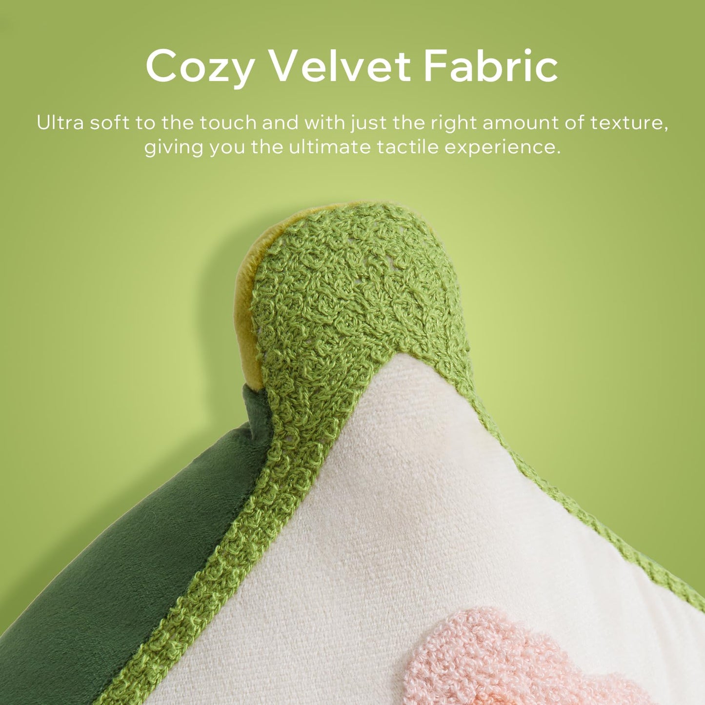 Phantoscope Papaya Shaped Throw Pillow, Fruit Themed Cushion for Couch, Bed and Chair, Pink, 10 x 15 inches