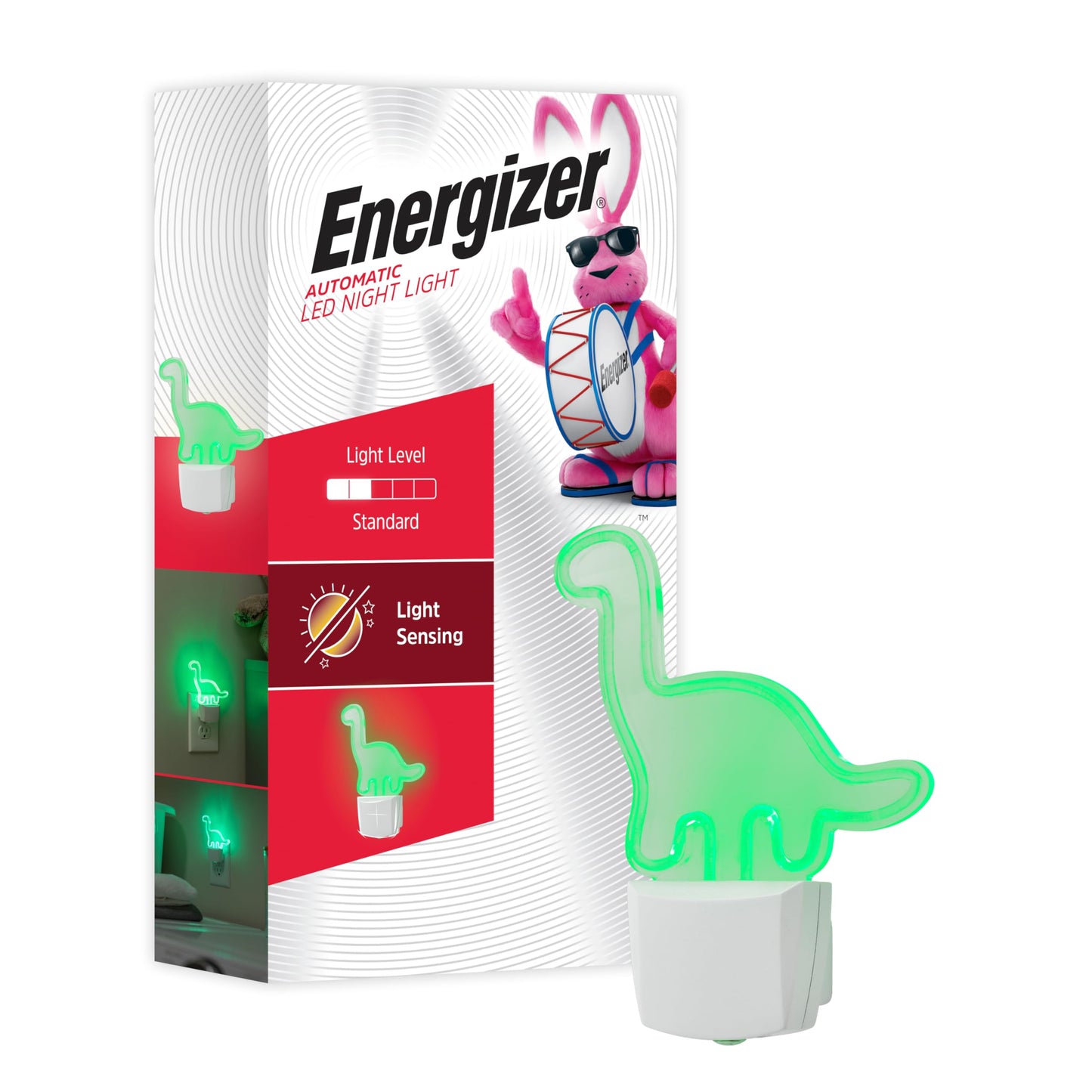 Energizer Night Light, Color Changing, Nightlight for Bedroom, Bathroom, Nursery, Hallway, Kitchen,White Base, 81567