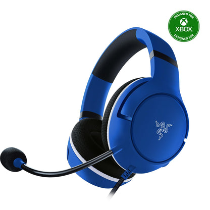 Razer Kaira X Wired Headset for Xbox Series X|S, Xbox One, PC, Mac & Mobile Devices: Triforce 50mm Drivers - HyperClear Cardioid Mic - Memory Foam Ear Cushions - On-Headset Controls - Shock Blue