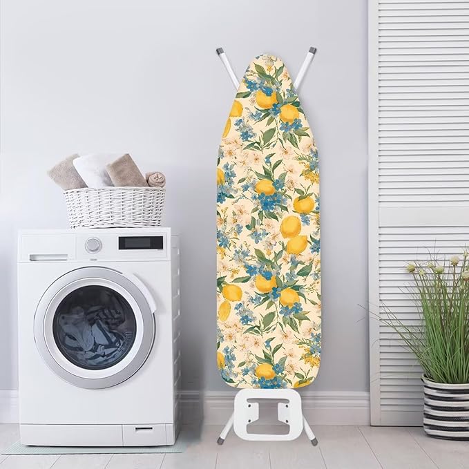 Flower Lemon Ironing Board Covers Fits Standard Sizes Ironing Board Protector