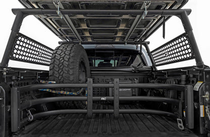Rough Country Bed Rack Molle Panel Kit for Toyota Tacoma (2005-2023) - Storage Rack for Tools, Accessories & Recovery Gear