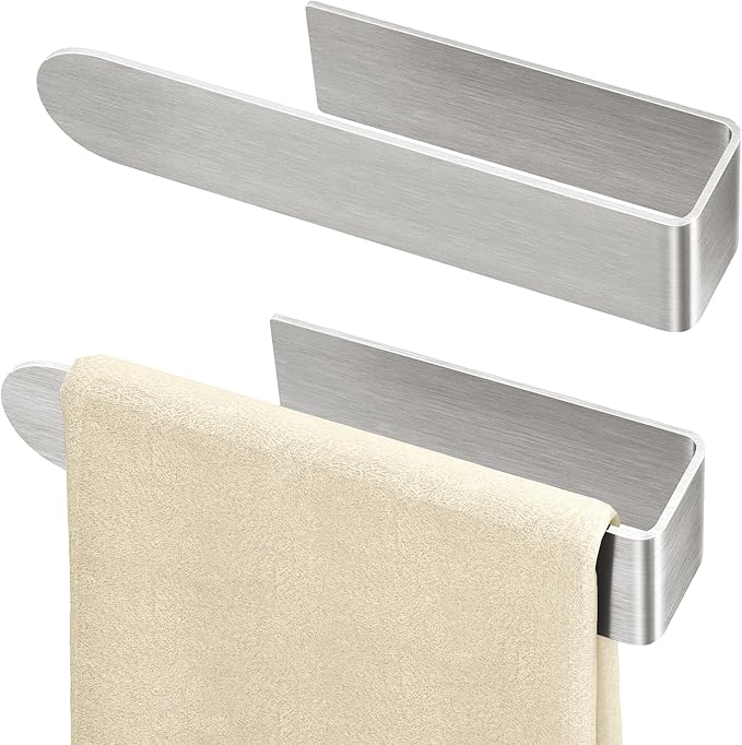 Adhesive Hand Towel Holder, 8 Inch Towel Holder