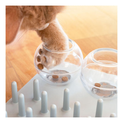 TRIXIE Fun Board Strategy Game for Cats, Puzzle Toy, Treat Dispenser, Interactive Play, Mental Stimulation