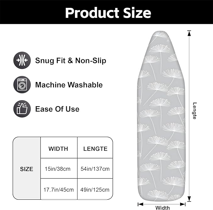 Ironing Board Cover for Crafting, Flat Decoration