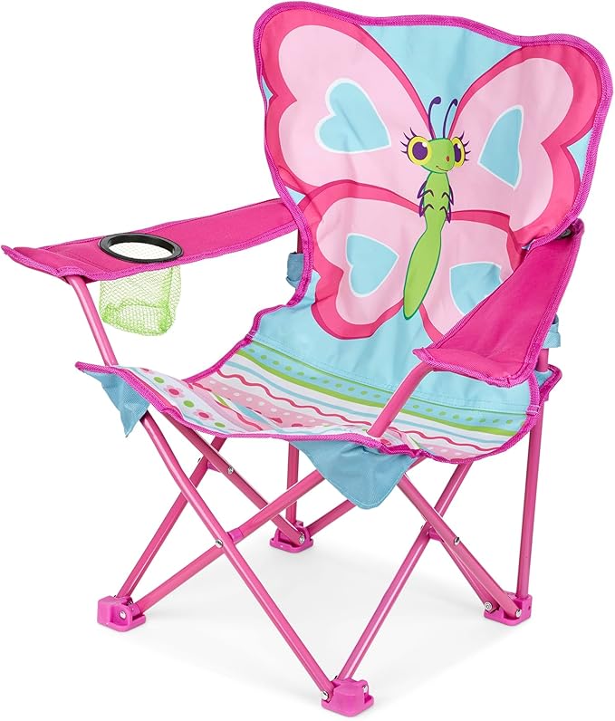 Melissa & Doug Cutie Pie Butterfly Camp Chair (Frustration-Free Packaging)