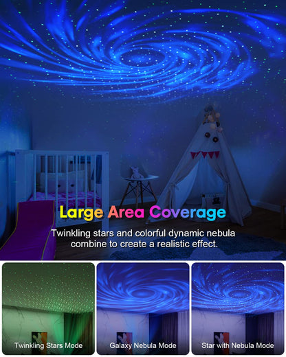 Star Projector Galaxy Light, Galaxy Projector for Bedroom with APP Remote Control, Timer - Night Light Projector for Kid Adult Aurora Light Projector