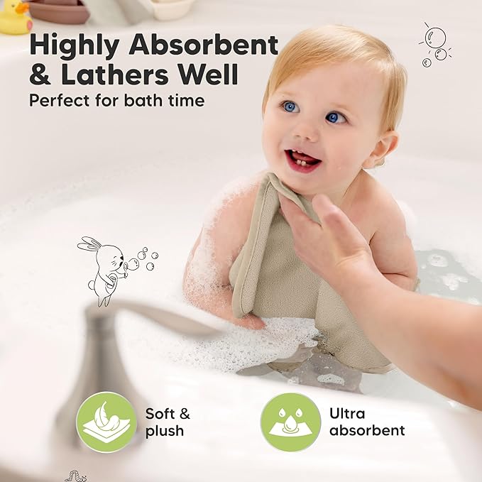 6-Pack Baby Washcloths