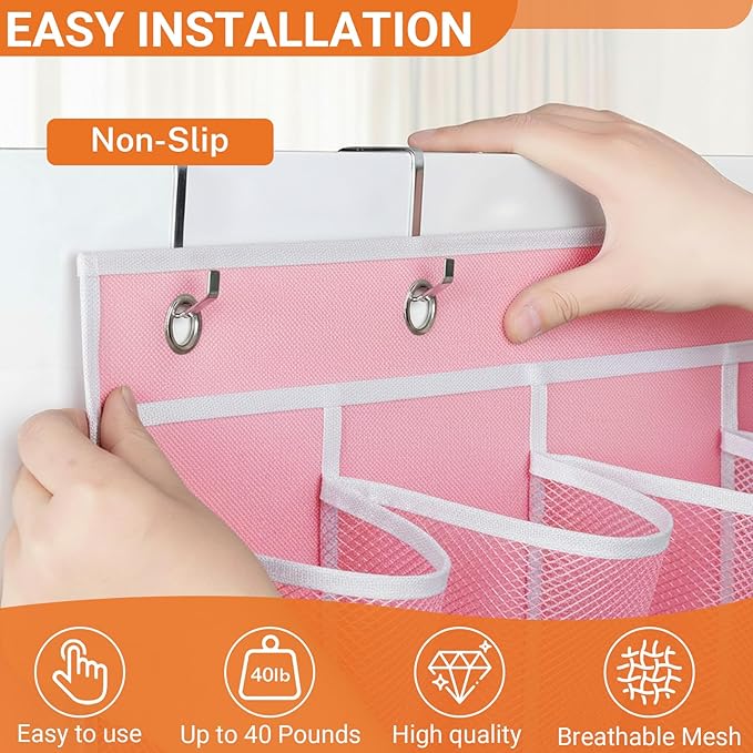 40-Pocket Over the Door Shoe Organizer