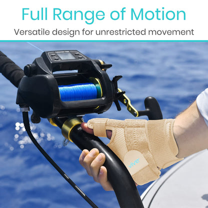 Vive Thumb & Wrist Brace for Right or Left Hand - Spica Splint Brace for Carpal Tunnel, Tendonitis, & Arthritis in Hands or Fingers - Compression Support for Women Men - Stabilizer Relief for Bowling