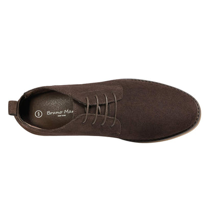 Bruno Marc Men's Chukka Suede Leather Chukka Desert Oxford Ankle Boots,Size 9.5,DARK/BROWN,CHUKKA