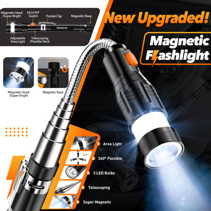 Gifts for Men, Extendable Telescoping Magnetic Pickup Tools Set, Anniversary Birthday Gift for Men Dad Husband Him, Unique Mens Gifts for Dad Who Have Everything, Cool Gadgets Tools for Men