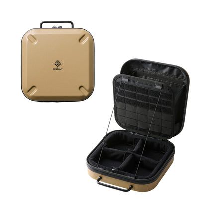 ELECOM NESTOUT Gear Storage Case, Lightweight Hard Shell, Water-Resistant, Stackable Organizer with Padded Dividers, Impact Resistant, Fits Travel Outdoor Batteries Tech Accessories