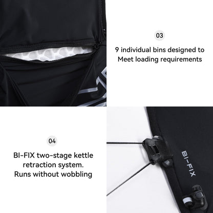 KAILAS FUGA AIR 5 Ⅳ Running Hydration Vest Hydration Pack Lightweight with Two TPU Water Bladders for Women Men Trail Cycling Hiking Black L
