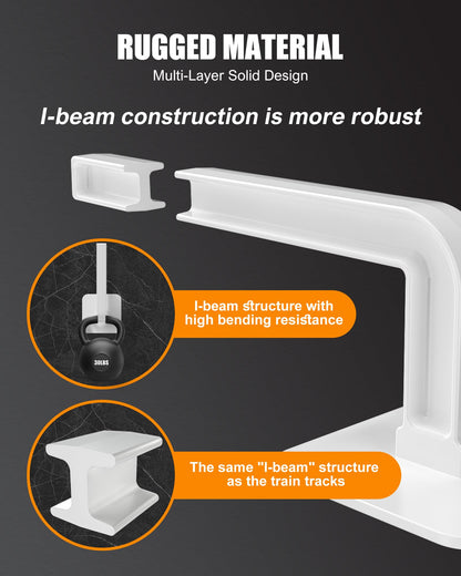 Sunfanie Hat Rack for Hat Storage (4-Pack), Multi-Purpose Hat Organizer, Strong Adhesive Hooks for Wall Organizer for Baseball Caps, Two Mounting Options Hook, White