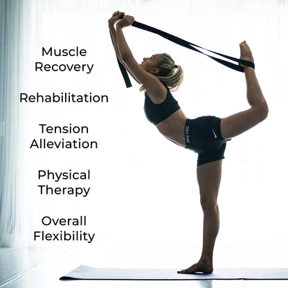Sunshine Yoga 10-Pack Yoga Strap, 6-Foot Yoga Straps With Anti-Slip D-Ring Buckle, Adjustable Leg Stretching Strap for Muscle and Hamstring Stretch, Exercise Strap for Schools and Studios, Blue