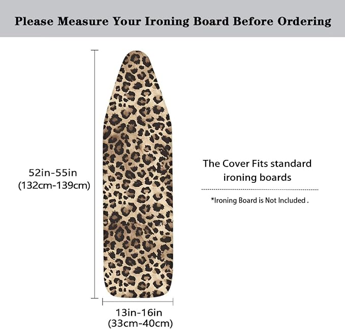 Cute Leopard Print Ironing Board Cover Stylish
