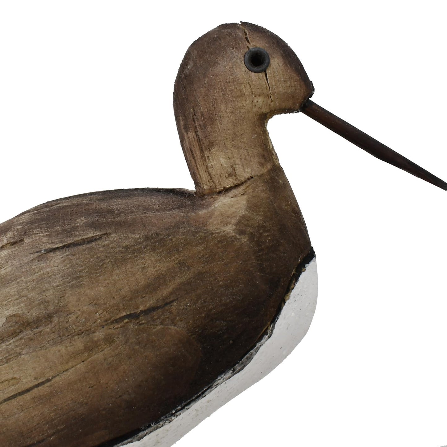 wovorins Wood Bird Statue Nautical Decor Decorative Sea Birds Sculpture Wooden Tabletop Figurine Coastal Ocean Beach Themed Decoration for Home Yard Bathroom Living Room (6.7" H)