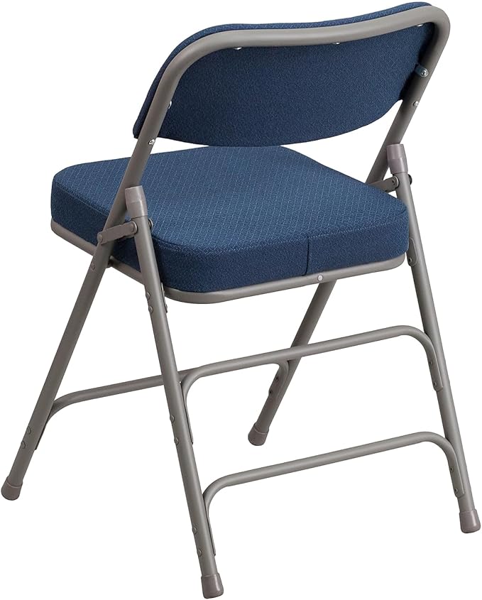 Flash Furniture 4 Pack HERCULES Series Premium Curved Triple Braced & Double
