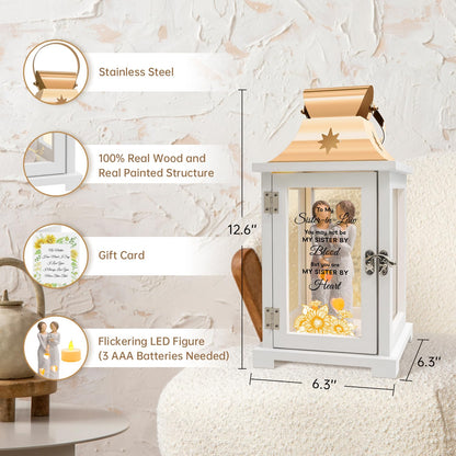 Sister in Law Gifts, Gifts for Sister in Law Birthday Christmas Mother's Day Wedding Gifts Lantern