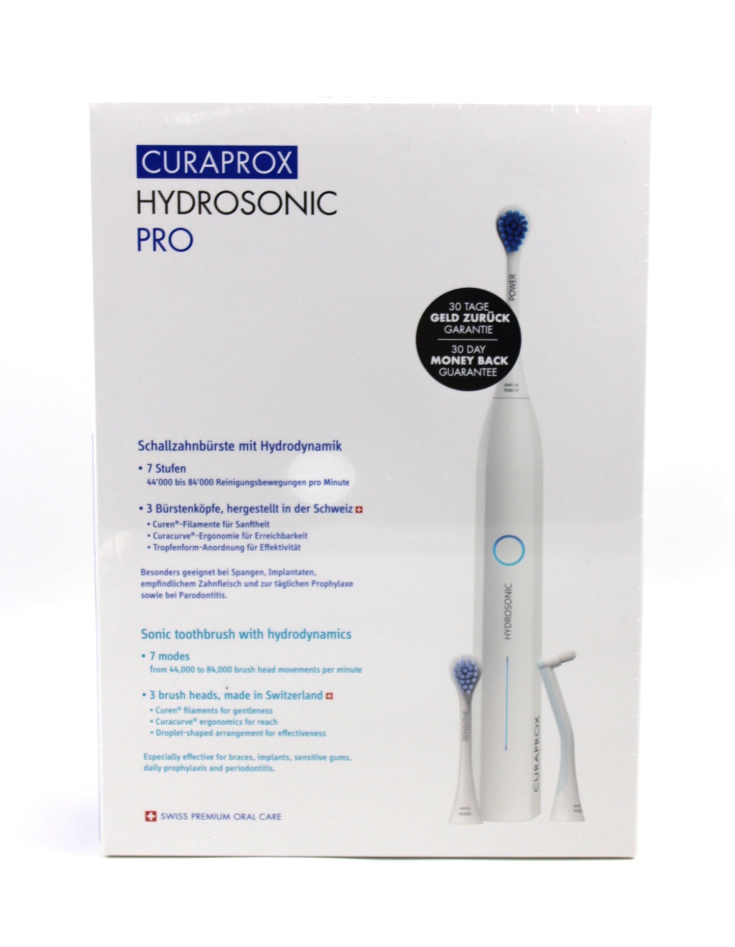 Curaprox Hydrosonic Pro Sonic Toothbrush - Curaprox Electric Toothbrush for Adults with 7 Cleaning Levels.