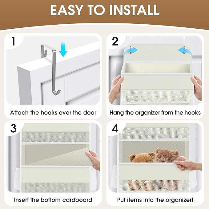 2 Pack Over The Door Organizer, Hanging Storage Organizer