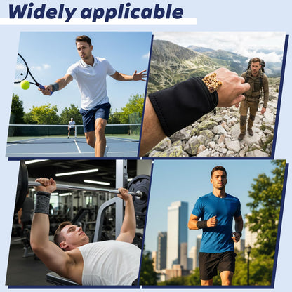 Yuanan 6 PCS Wrist Wallet, Wrist Wallet for Men Wearable Elastic Wristband with Zippered Pocket Light Running Wristbands for Storing Items During Sports, Travel and Outdoor Activities-2 Styles