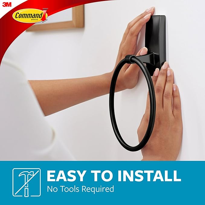 Command Hand Towel Holder Matte Black