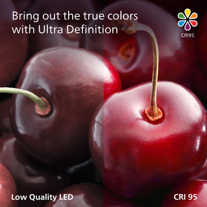 PHILIPS LED 75W A19 4-Pack Ultra Definition Daylight (5000K) 1100 Lumen (9W = 75W) Dimmable Frosted Flicker-Free Light Bulbs