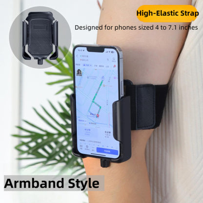 Xpzkaiyue Running Armband 2-in-1 Wrist & Arm Phone Holder for Running/Cycling – 360° Swivel, Fits iPhone/Samsung 4.0-7.0 Inch Smartphones