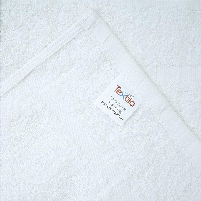 Basic Hand Towels 16x26 Inches – Bulk Pack of 24 – White Color – Soft and