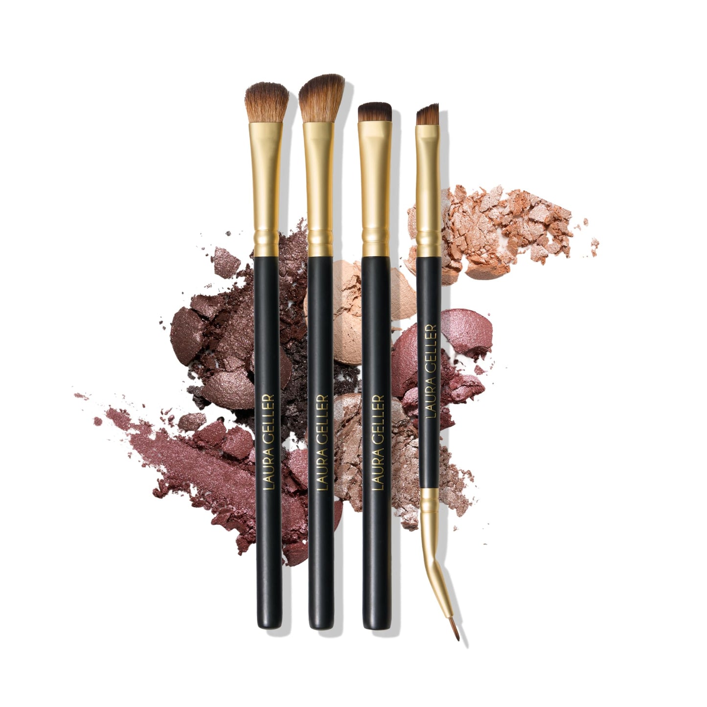 LAURA GELLER NEW YORK Retractable Black Kabuki Brush for Liquid, Cream and Powder Face Makeup With Aluminum Handle