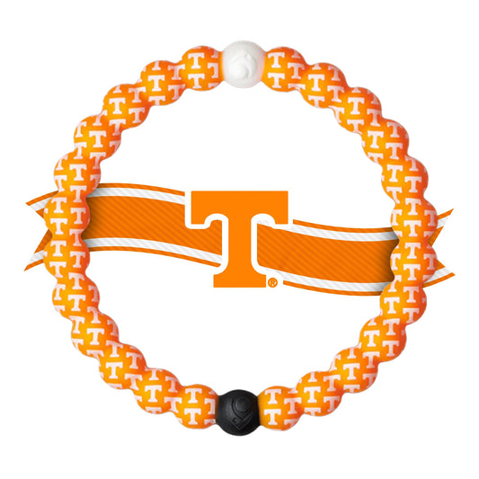 Lokai Collegiate Silicone Beaded Bracelet for Women & Men, Tennessee University - Medium, 6.5 Inch Circumference - Silicone Jewelry Fashion Bracelet Slides-On for Comfortable Fit