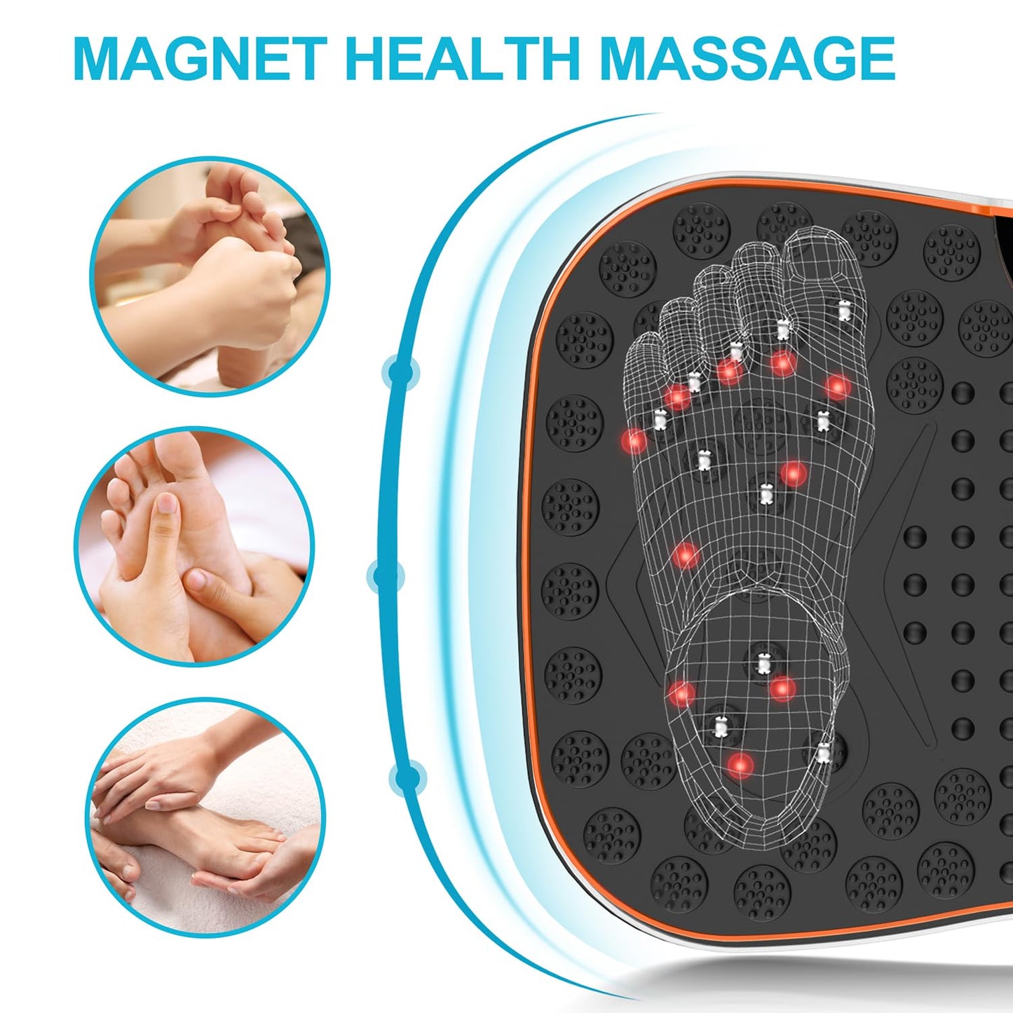 AXV Vibration Plate Fitness Platform Exercise Machine Vibrating Shaking Full Body Shaker Workout Vibrate Stand Shake Board Sport for Weight Loss Fat Burner for Gym Home Office