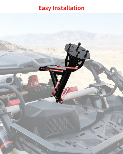 KEWISAUTO Heavy Duty Steel Rear Spare Tire Carrier for Can-Am Maverick X3 XDS XRS MAX Turbo RR 2017-2026 Accessories, One-Piece Spare Tire Mount Rack Holder