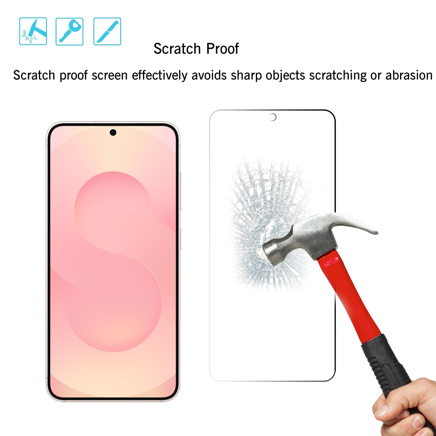 Ailun Screen Protector for Galaxy S22+/S22 Plus 5G 6.6 Inch Display 3Pack + 3Pack Camera Lens Tempered Glass Fingerprint Unlock 0.25mm Clear Anti-Scratch Case Friendly [Not For S22 Ultra]