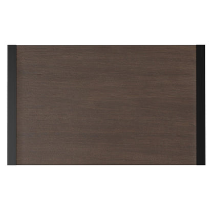 SIMPLIHOME McKenzie Dining Table - 66 inch Wide Solid Mango Wood Rectangular Table in Smoky Grey, Modern Industrial Style for Dining Room or Kitchen with Black Powder-Coated Iron Legs, Seats 4